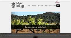 Desktop Screenshot of bodegasantacruz.com